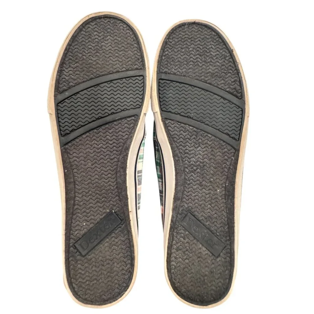 Dexter Plaid Canvas Boat Shoes Women’s 9 Preppy Lace Up Deck Shoes Coastal